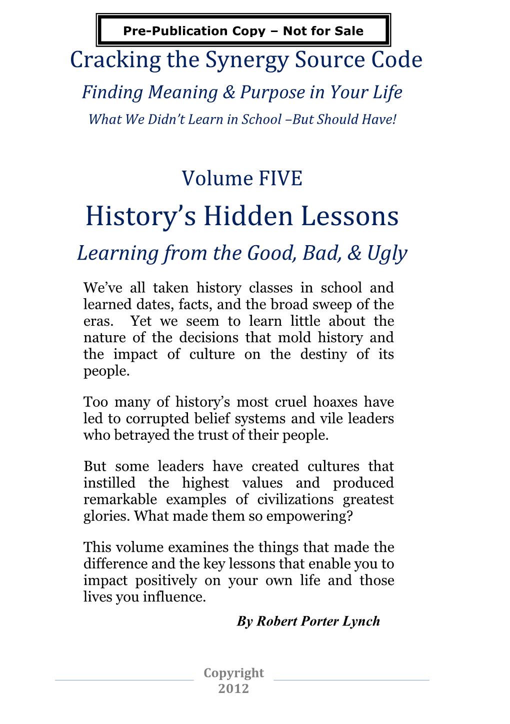 History's Hidden Lessons