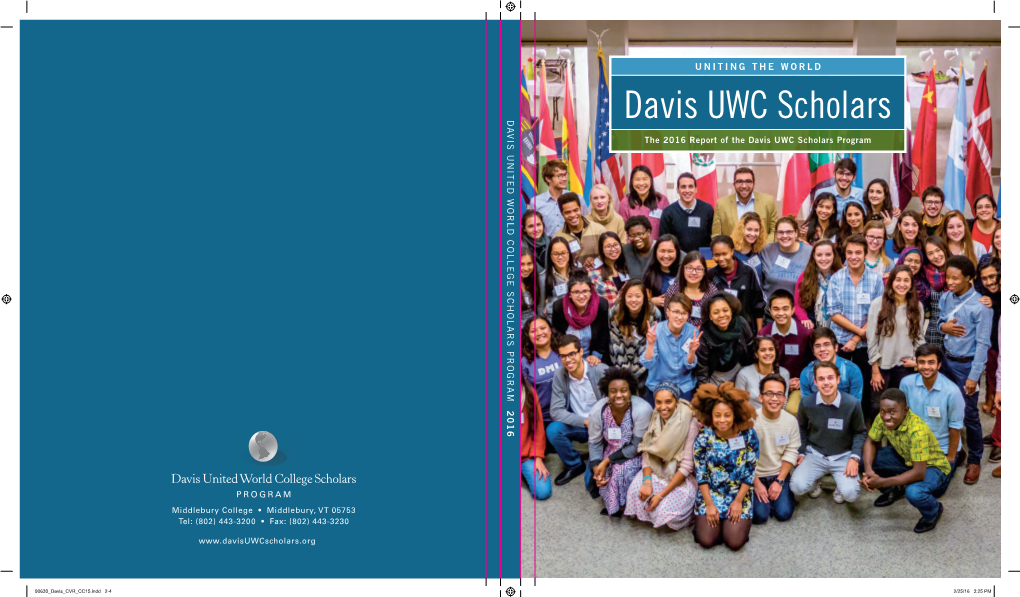 2016 Report of the Davis UWC Scholars Program