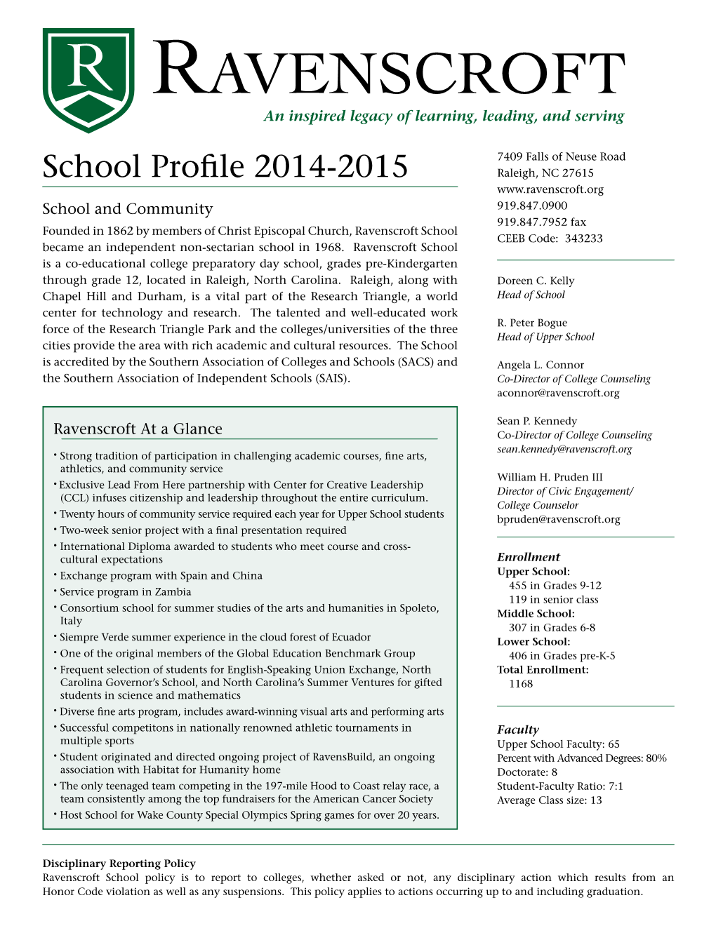 School Profile 2014-2015