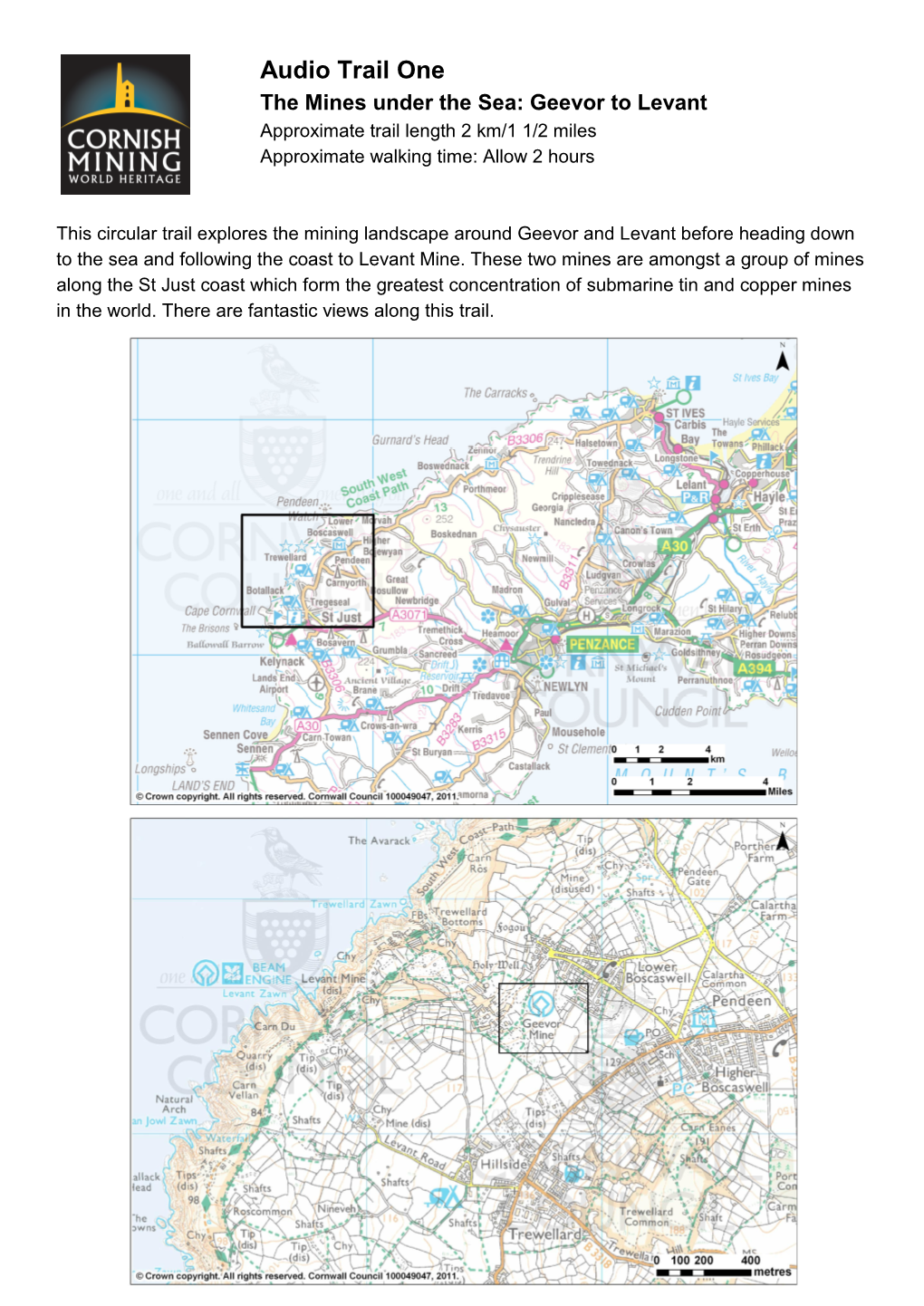 Geevor to Levant Audio Trail Information Sheet