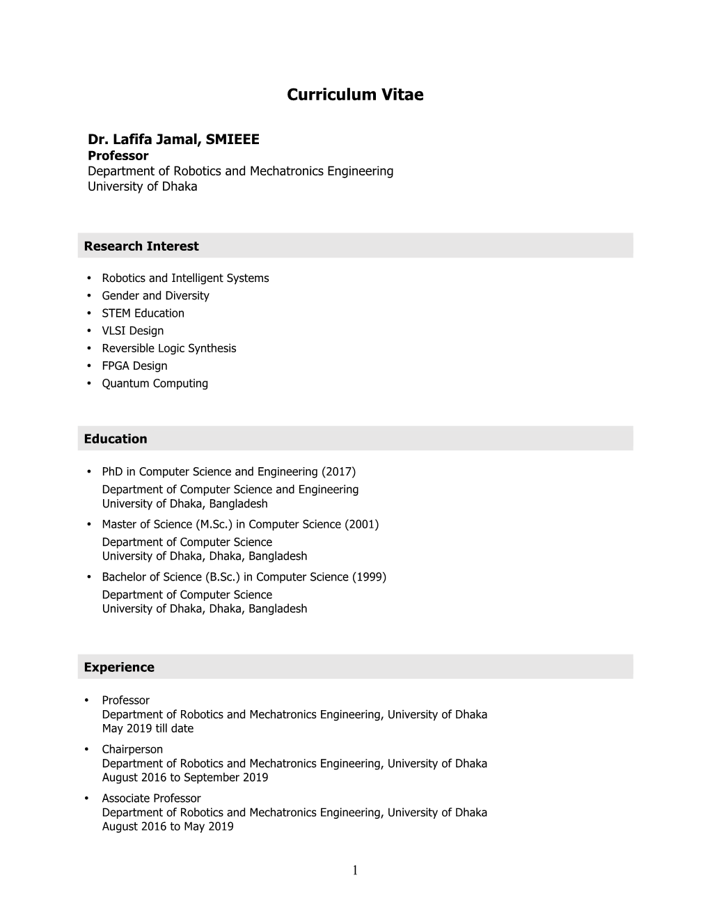 Curriculum Vitae