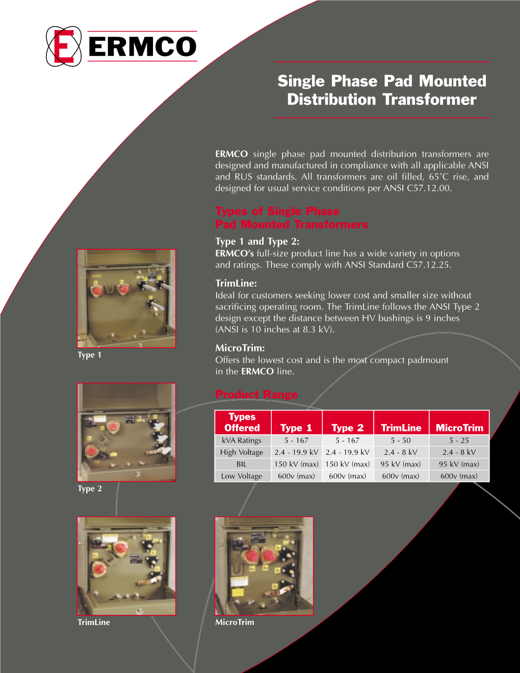 Single Phase Pad Mounted Distribution Transformer