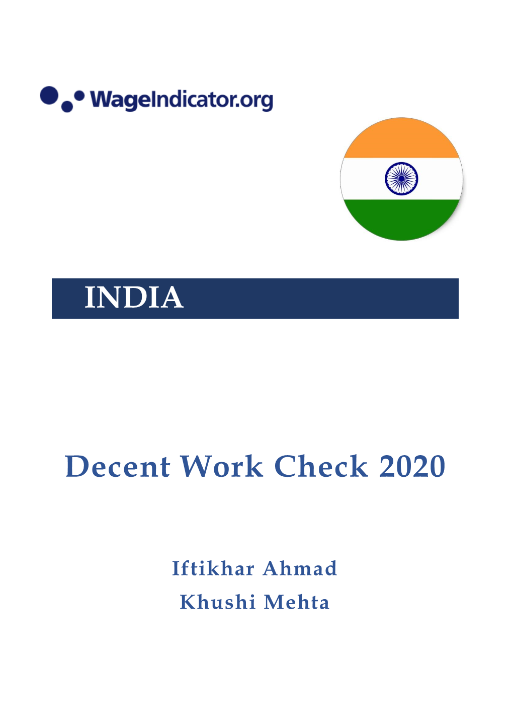 India Decent Work Check 2020
