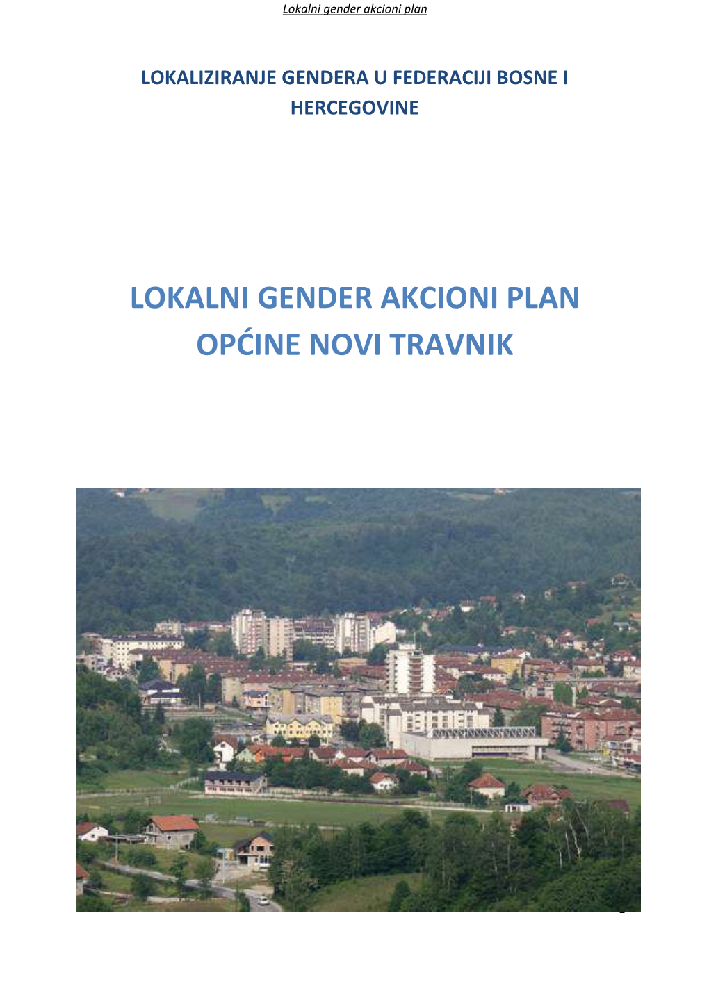 Lokalni Gender Akcioni Plan Općine Novi Travnik