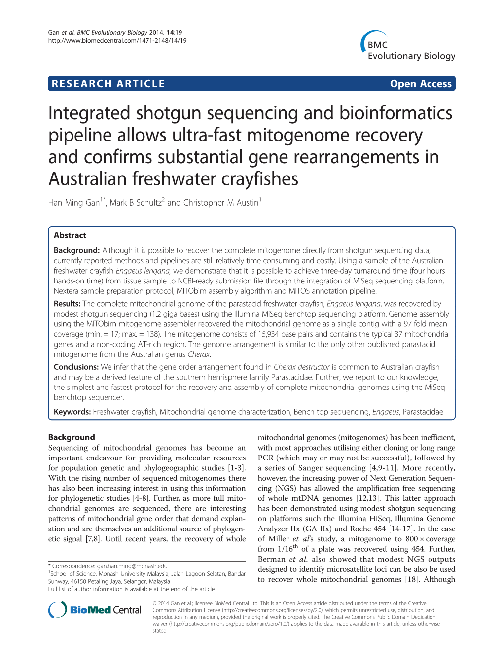 Integrated Shotgun Sequencing and Bioinformatics Pipeline Allows Ultra