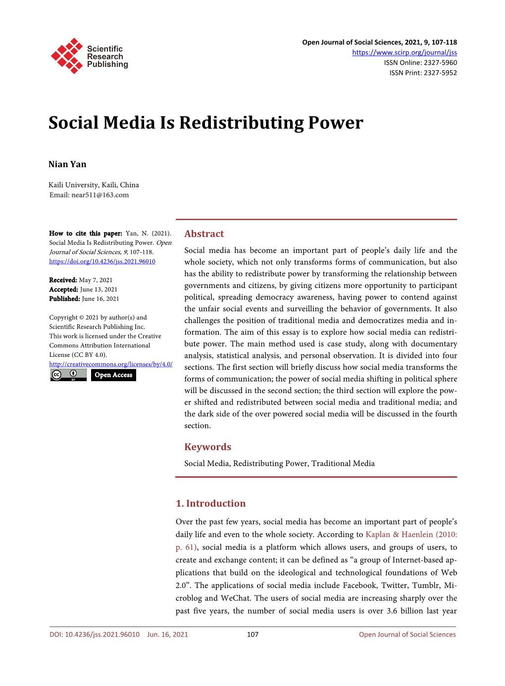 Social Media Is Redistributing Power
