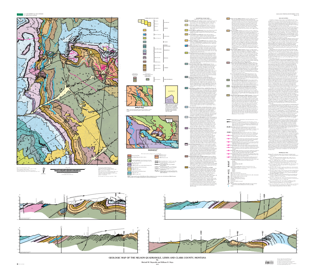 Geologic Map of the Nelson Quadrangle, Lewis And