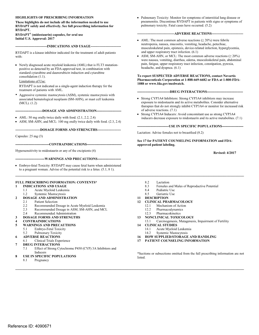 RYDAPT (Midostaurin) Is a Multikinase Inhibitor for Oral Use