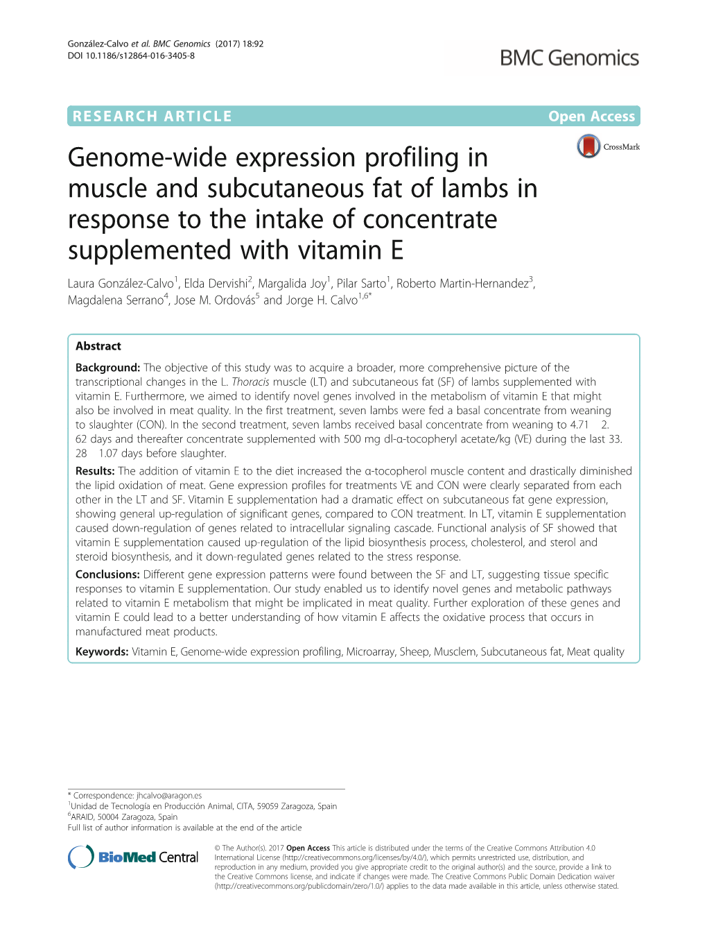 Genome-Wide Expression Profiling in Muscle and Subcutaneous Fat Of
