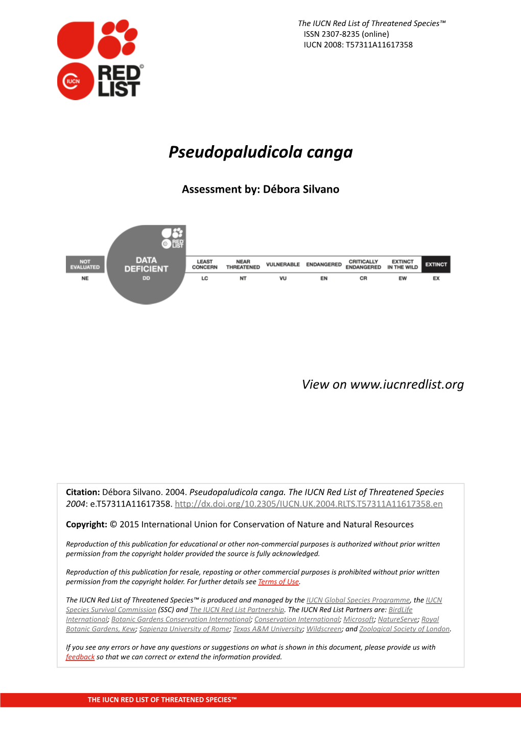 Pseudopaludicola Canga