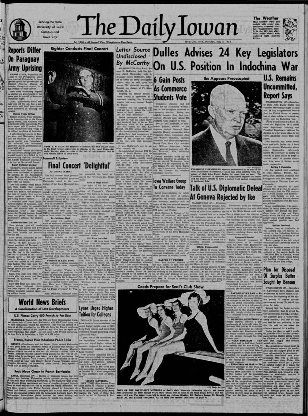 Daily Iowan (Iowa City, Iowa), 1954-05-06