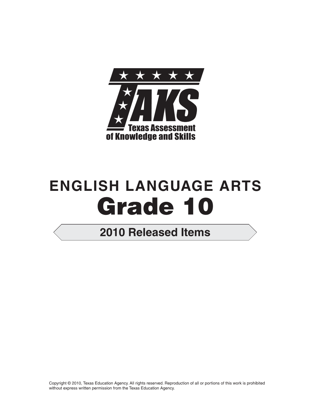 Grade 10 2010 Released Items