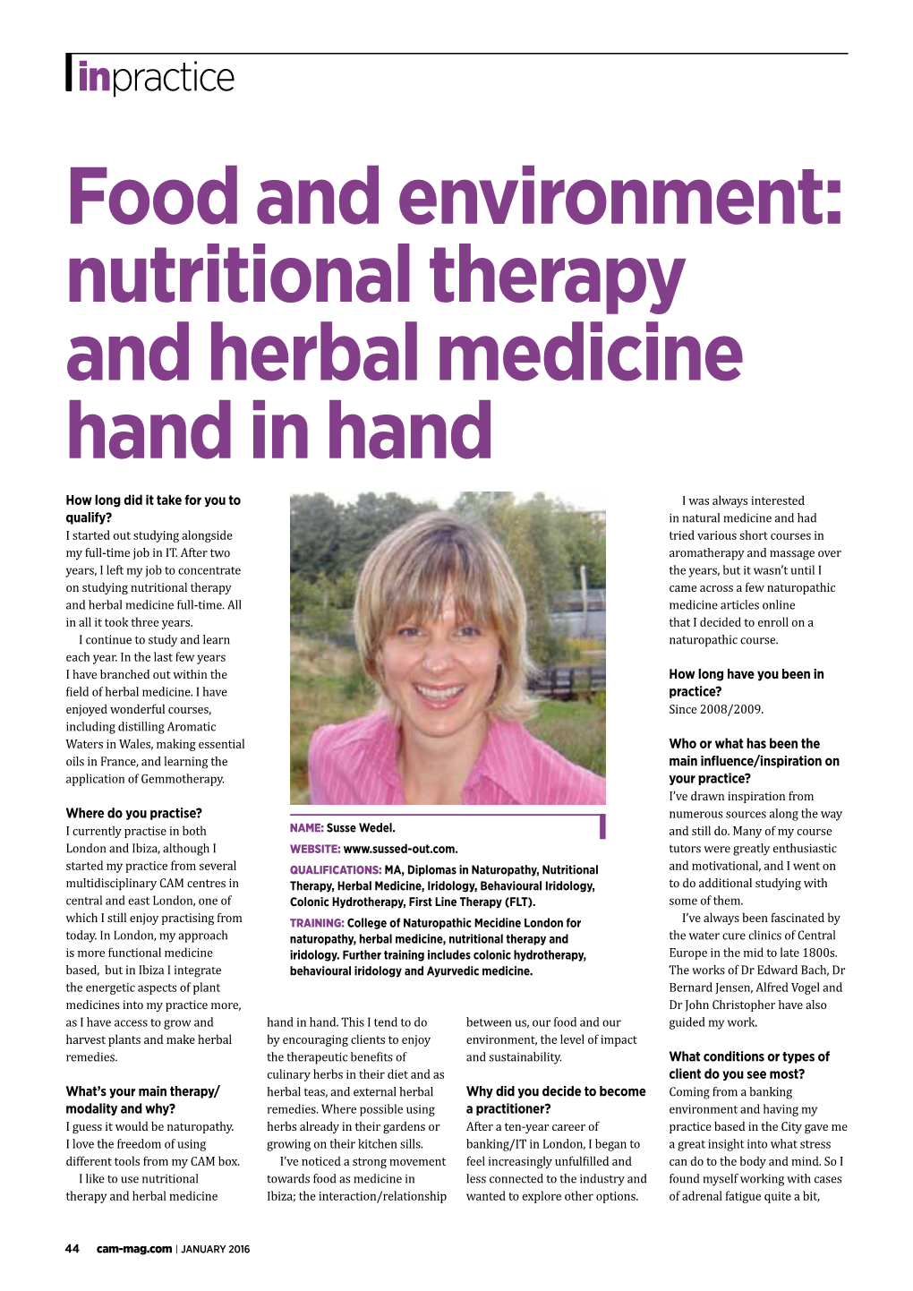 Nutritional Therapy and Herbal Medicine Hand in Hand