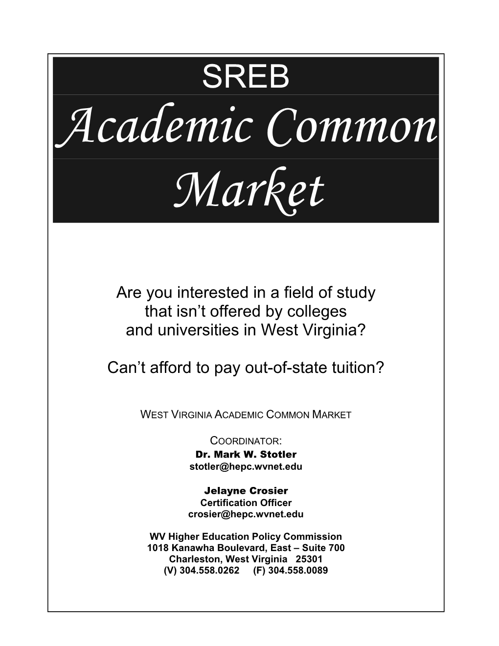Academic Common Market