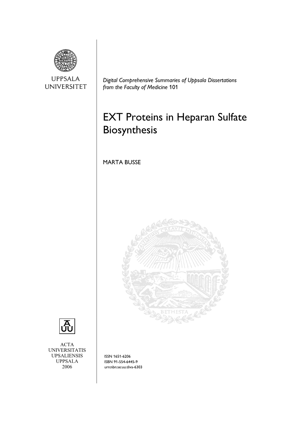 Biosynthesis of Heparan Sulfate