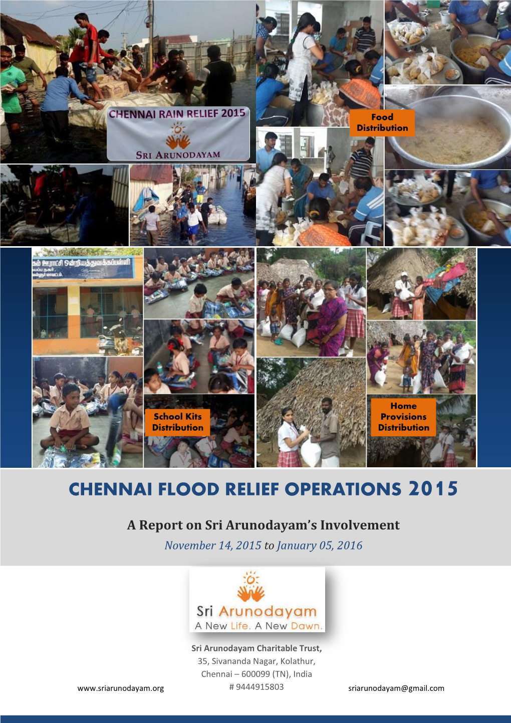 Chennai Flood Relief Operations 2015