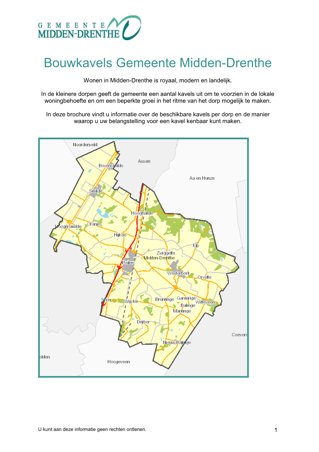 Interesse in Een Kavel in Wijster