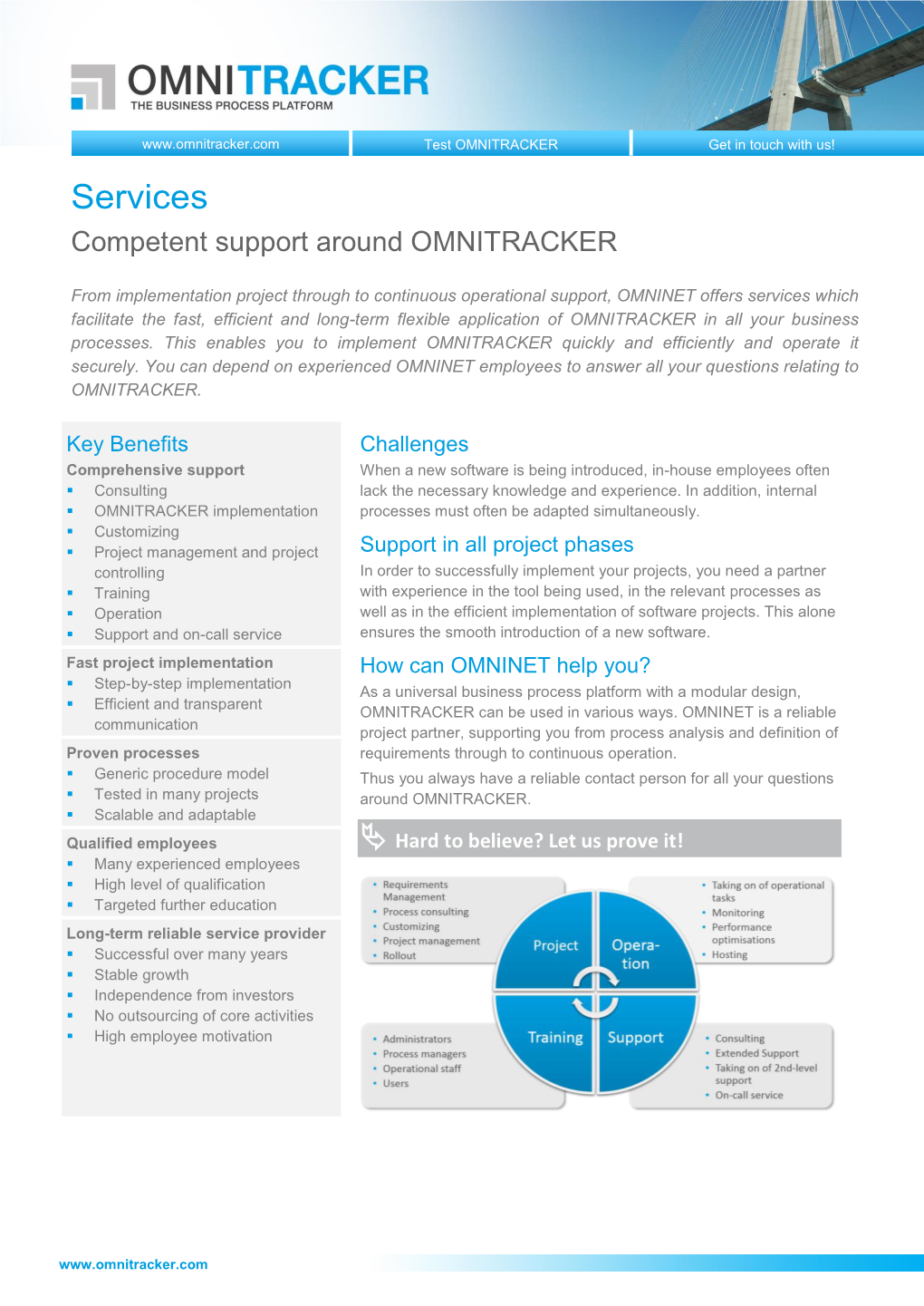 OMNITRACKER Services, for Example, During System Integrations Or Installation