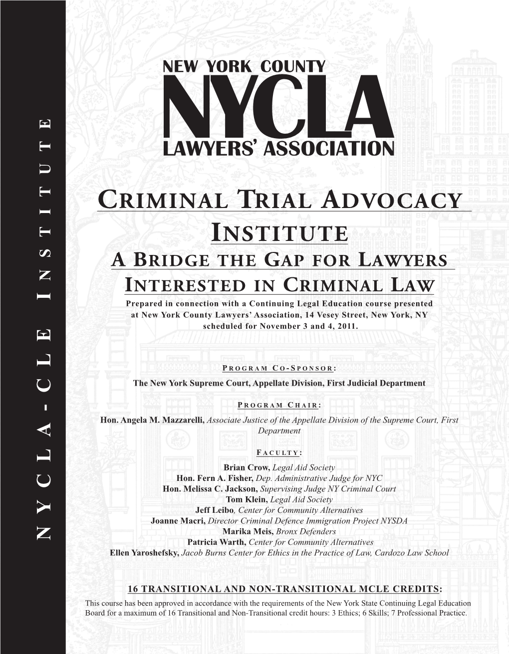 Criminal Trial Advocacy Institute
