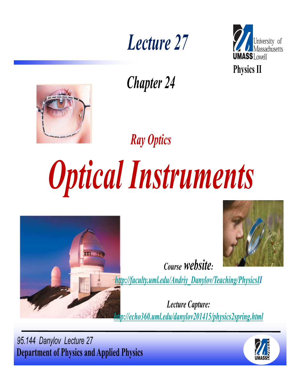 Optical Instruments