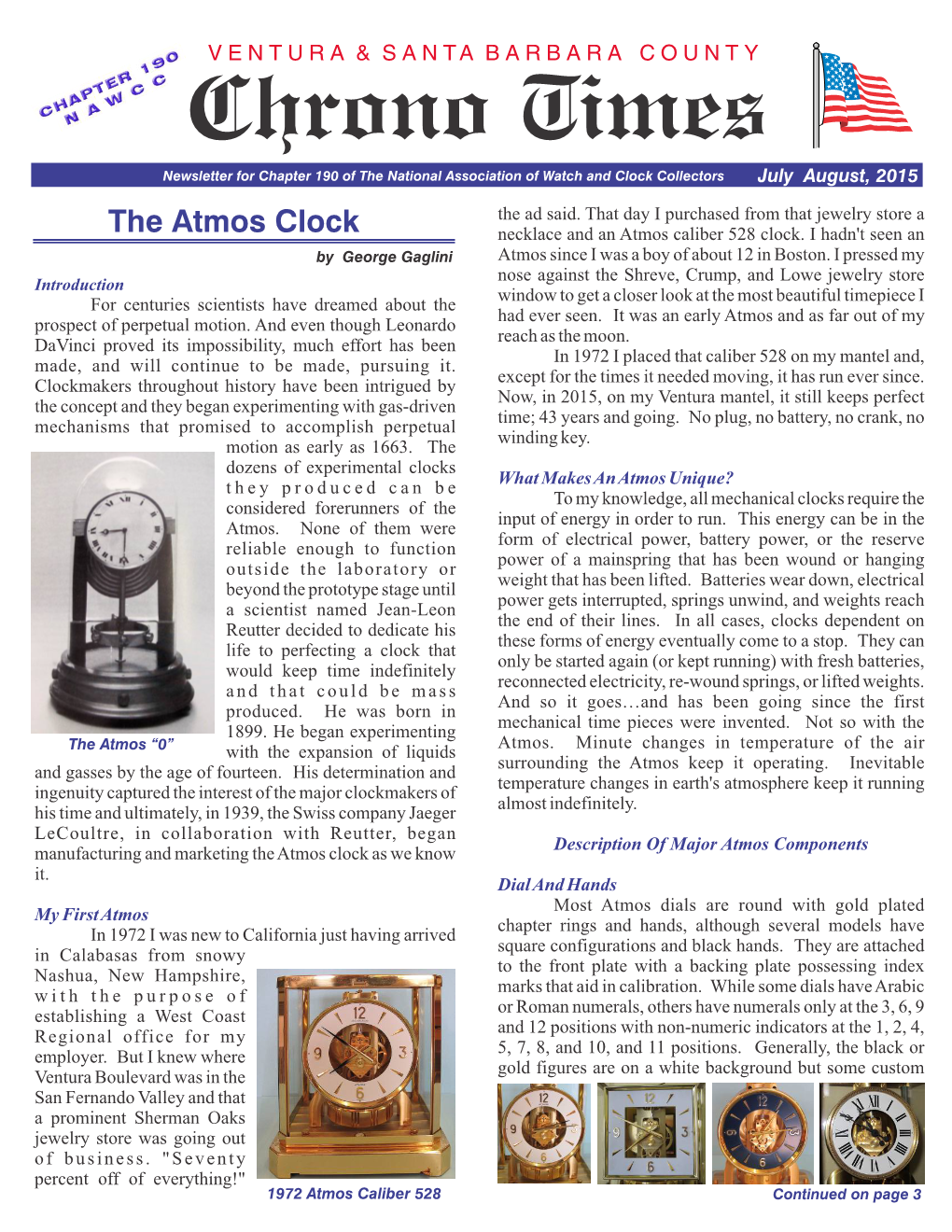 The Atmos Clock Necklace and an Atmos Caliber 528 Clock