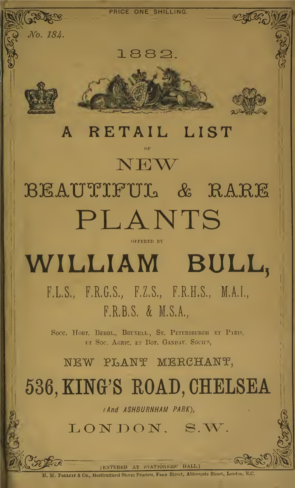 [William Bull (Firm) Materials]