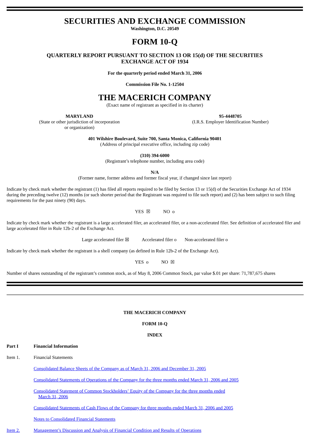 Securities and Exchange Commission Form 10