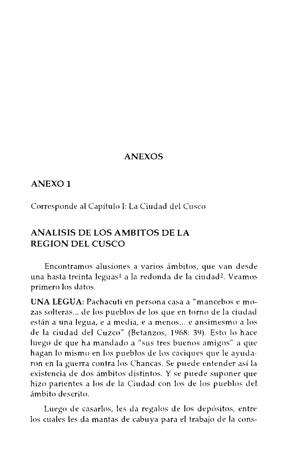 ANEXOS ANEXO 1 ANALISIS DE LOS AMBITOS DE LA Reglan DEL Cusca