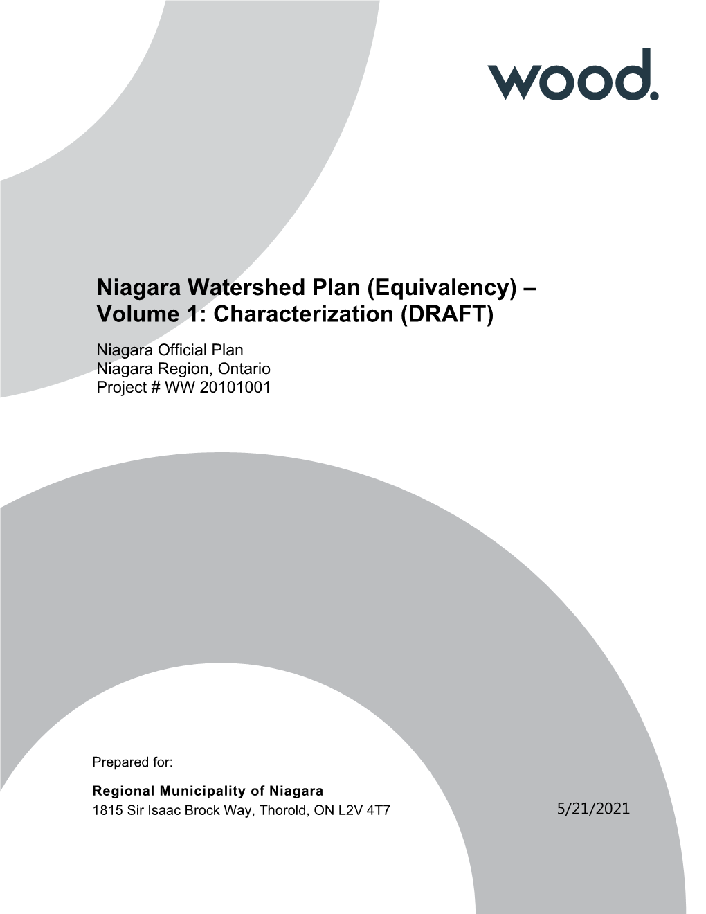 Niagara Watershed Plan Draft Text Only