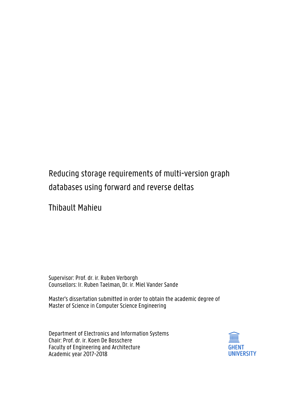 Reducing Storage Requirements of Multi-Version Graph Databases Using Forward and Reverse Deltas