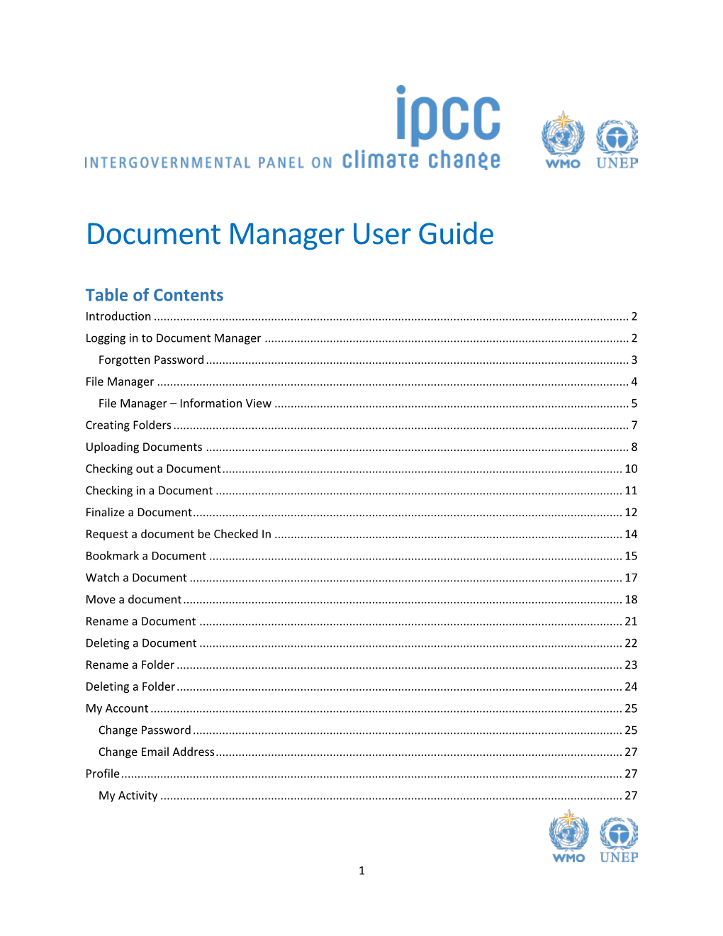 Document Manager User Guide