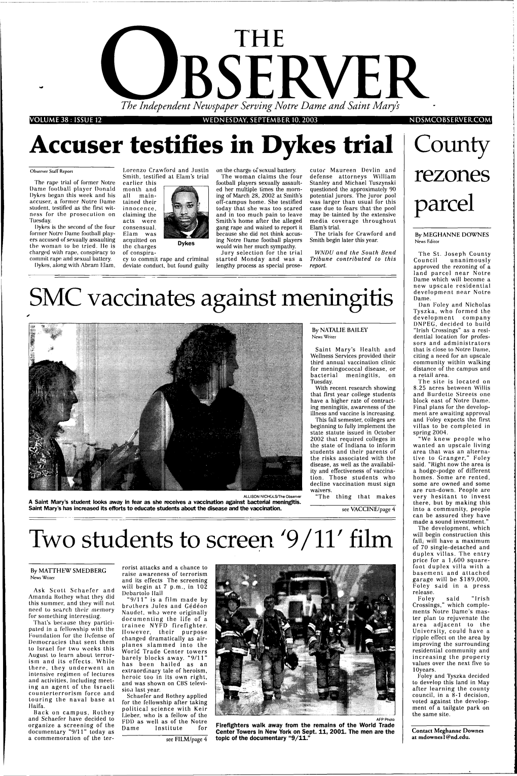 Accuser Testifies in Dykes Trial County