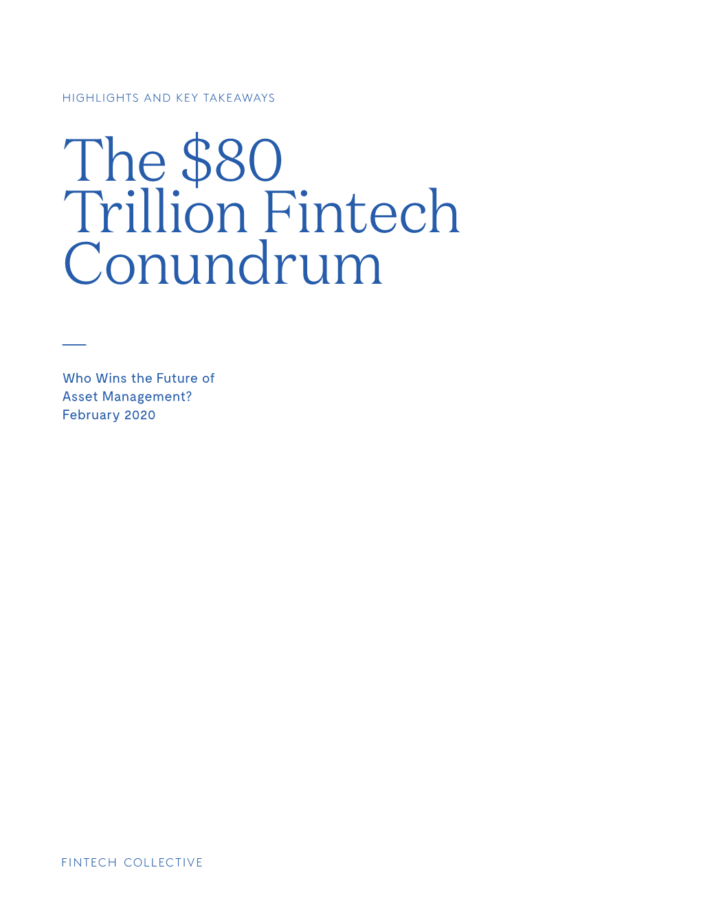 The $80 Trillion Fintech Conundrum