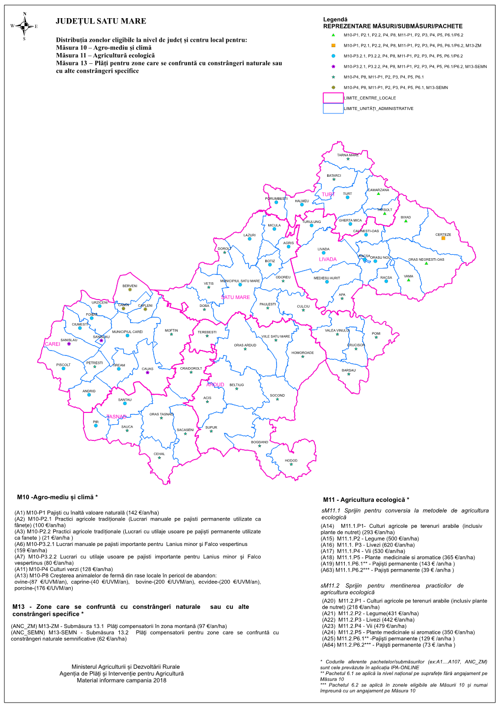 JUDEȚUL SATU MARE Legen Dă REPREZENTARE MĂSURI/SUBMĂSURI/PACHETE