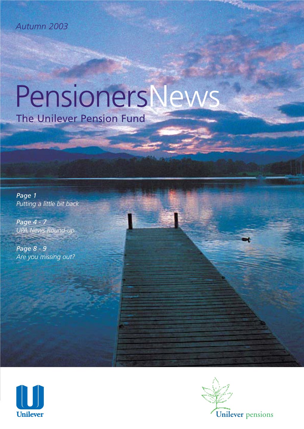 Pensioners News Autumn 2003