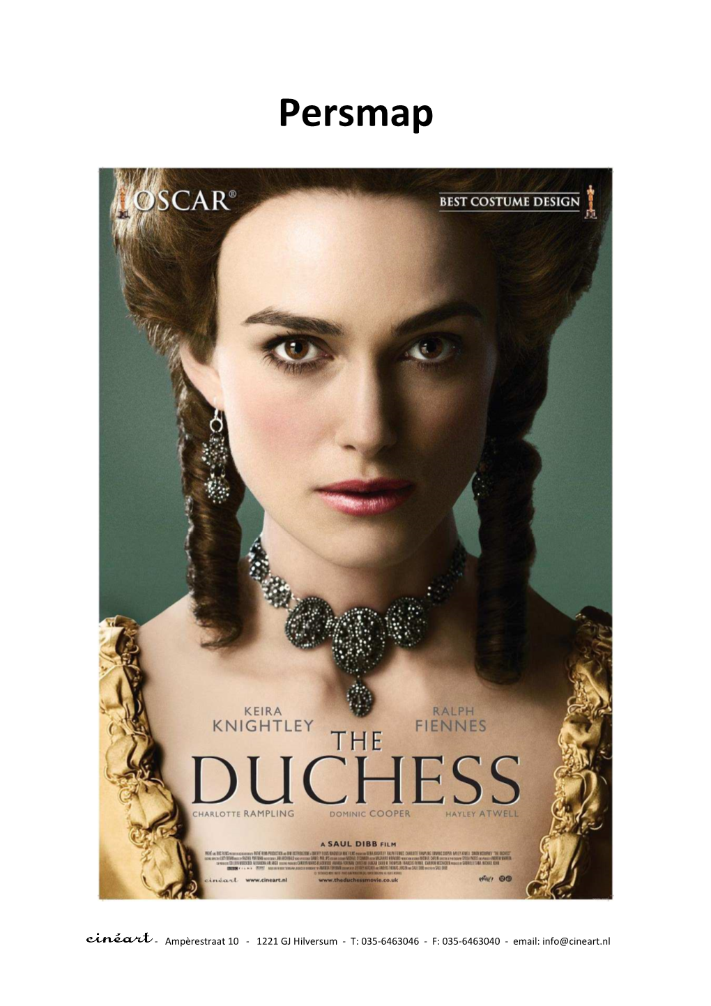 The Duchess Persmap