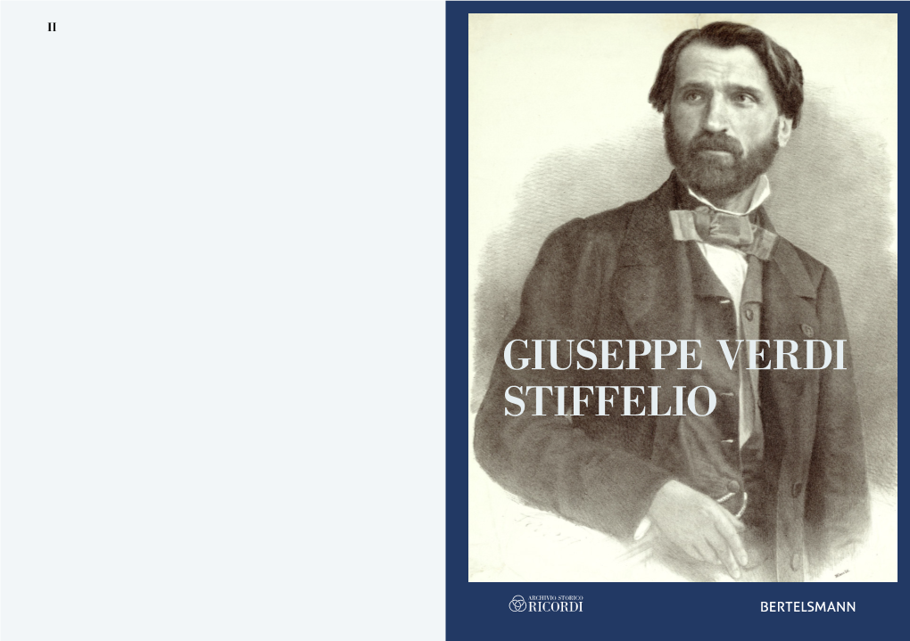 GIUSEPPE VERDI STIFFELIO Giuseppe Verdi: Stiffelio