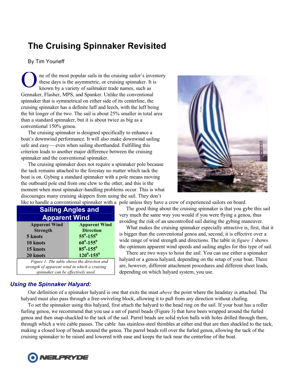 The Cruising Spinnaker Revisited