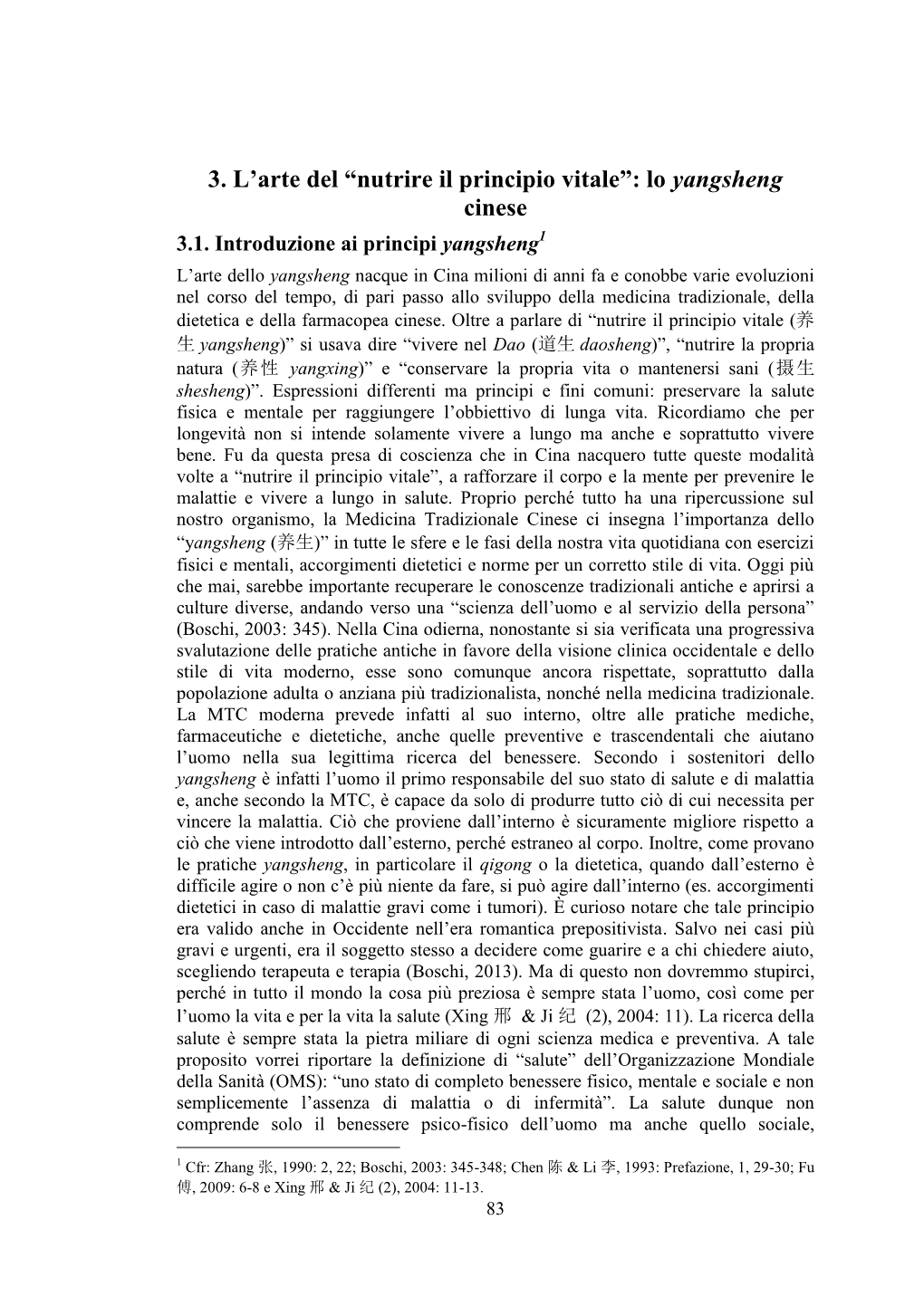 3. L'arte Del “Nutrire Il Principio Vitale”: Lo Yangsheng Cinese