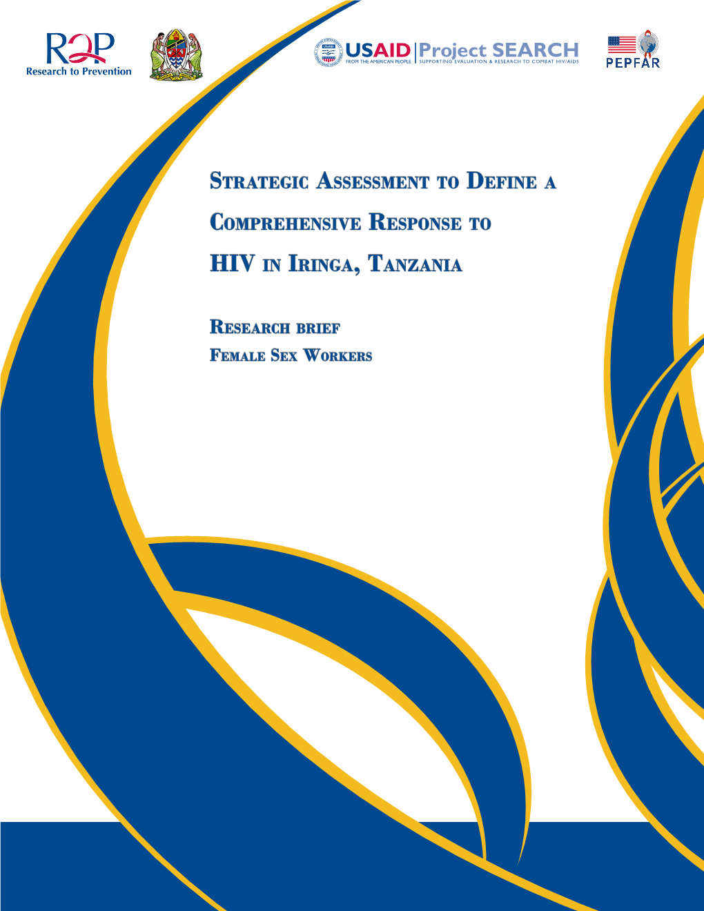 Strategic Assessment to Define a Comprehensive Response to Hiv in Iringa, Tanzania