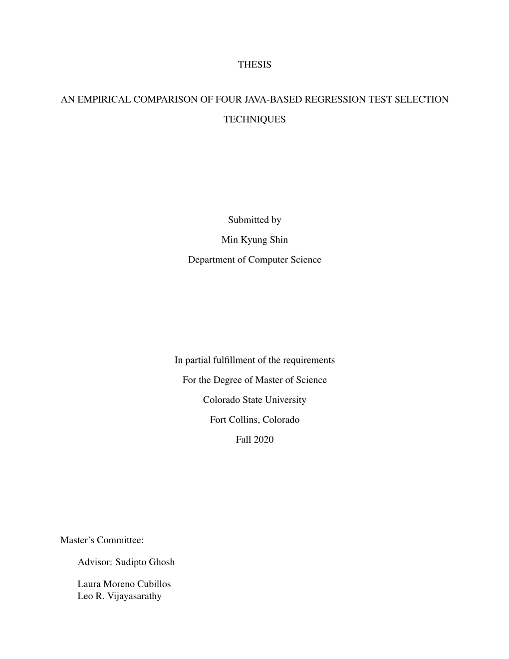 An Empirical Comparison of Four Java-Based Regression Test Selection Techniques