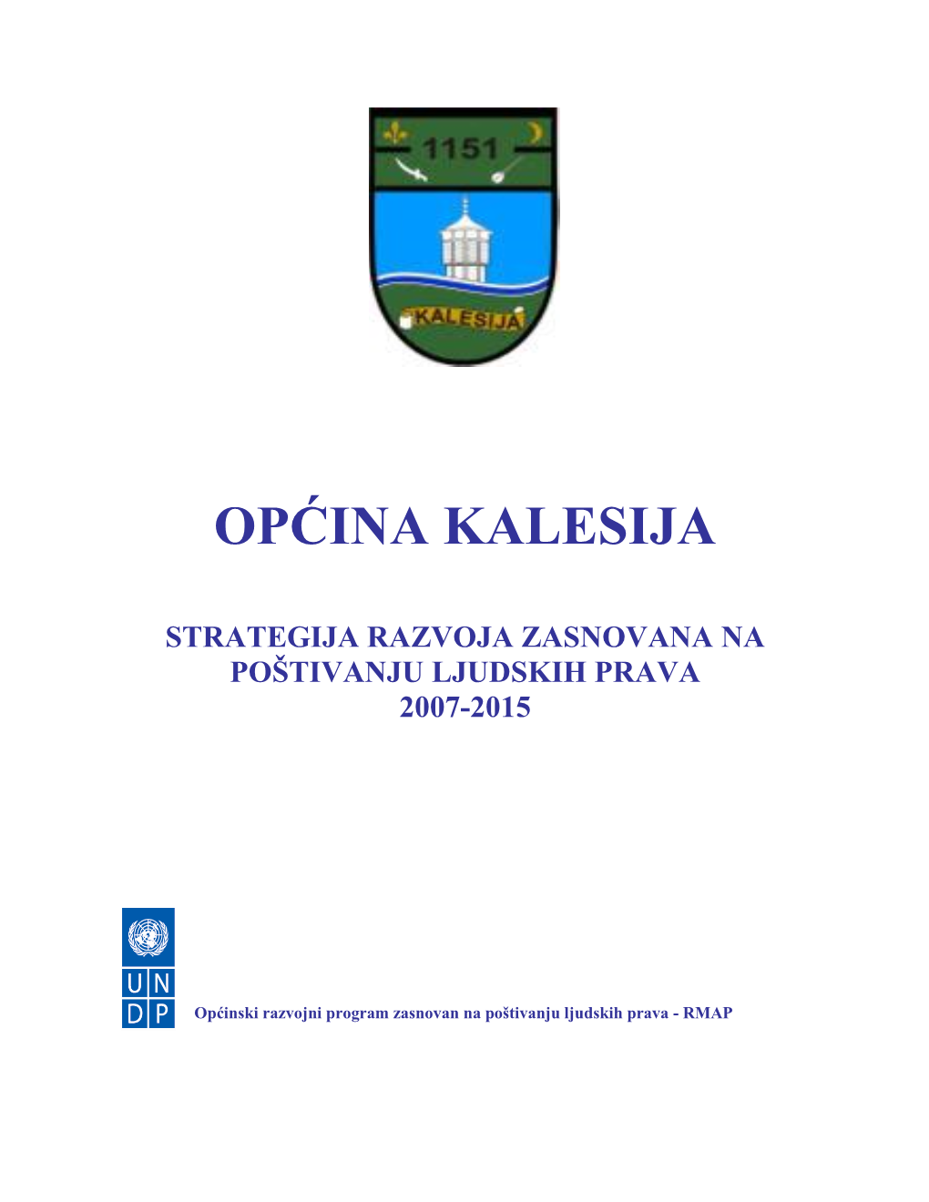 Strategija Razvoja Općine Kalesija Za Period 2007