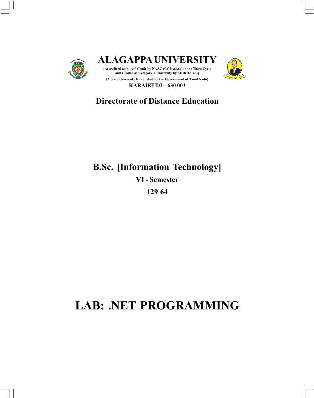 NET PROGRAMMING Author: Dr