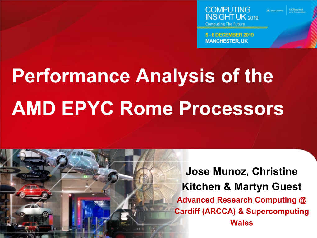 Performance Analysis of the AMD EPYC Rome Processors