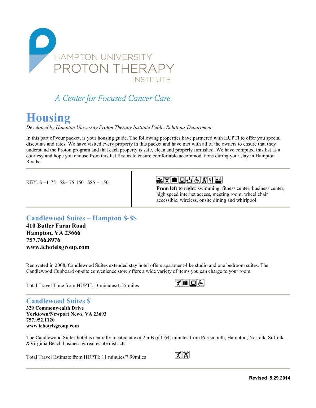Housing Developed by Hampton University Proton Therapy Institute Public Relations Department