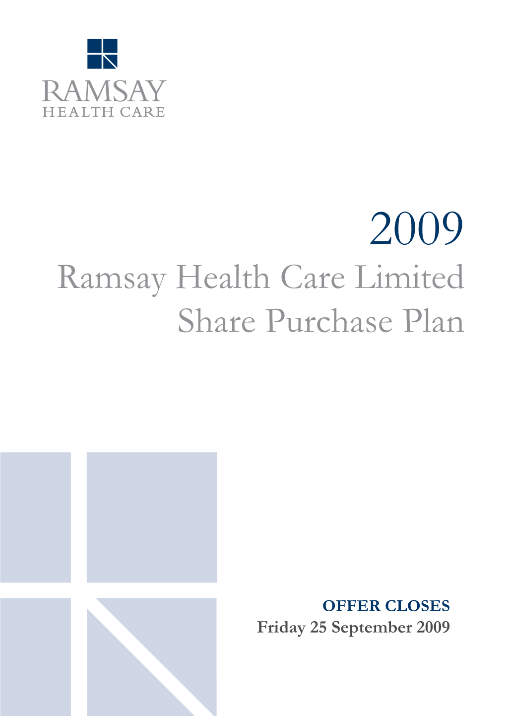 Ramsay Health Care Limited Share Purchase Plan