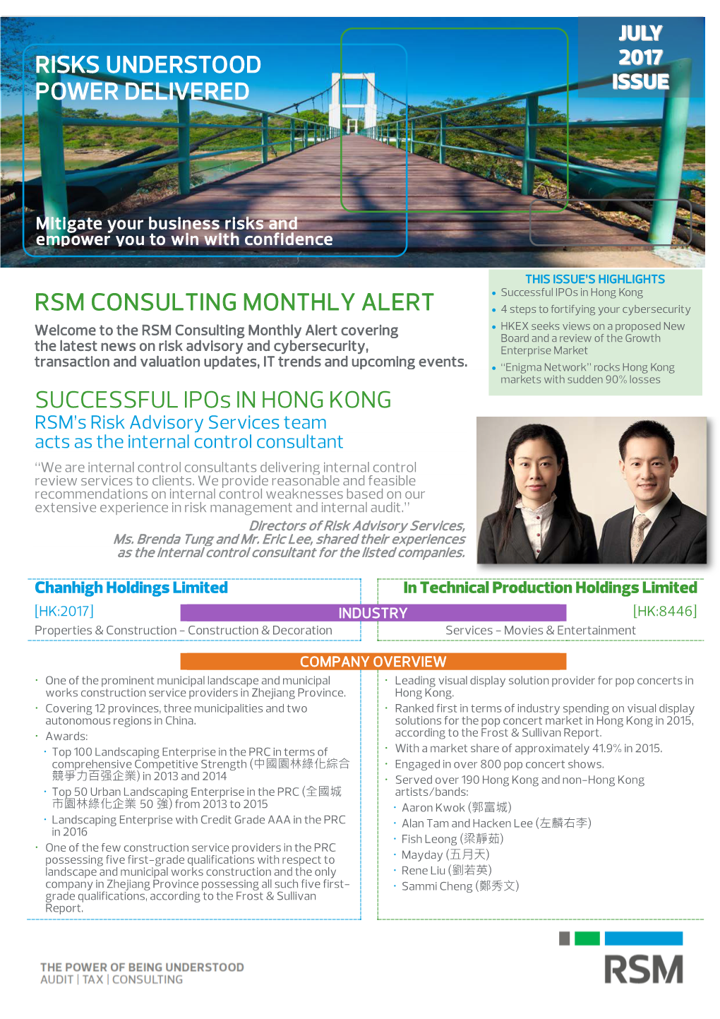 RSM CONSULTING MONTHLY ALERT SUCCESSFUL Ipos IN