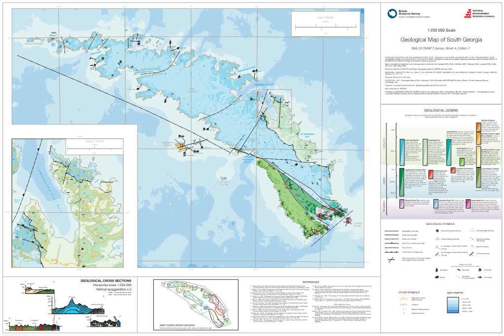 Geological Map of South Georgia