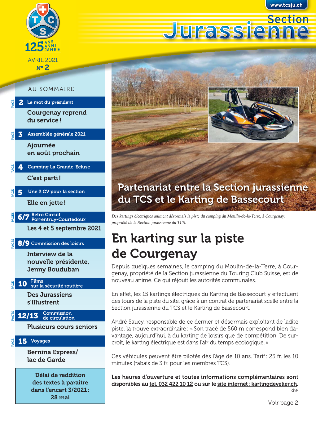 En Karting Sur La Piste De Courgenay