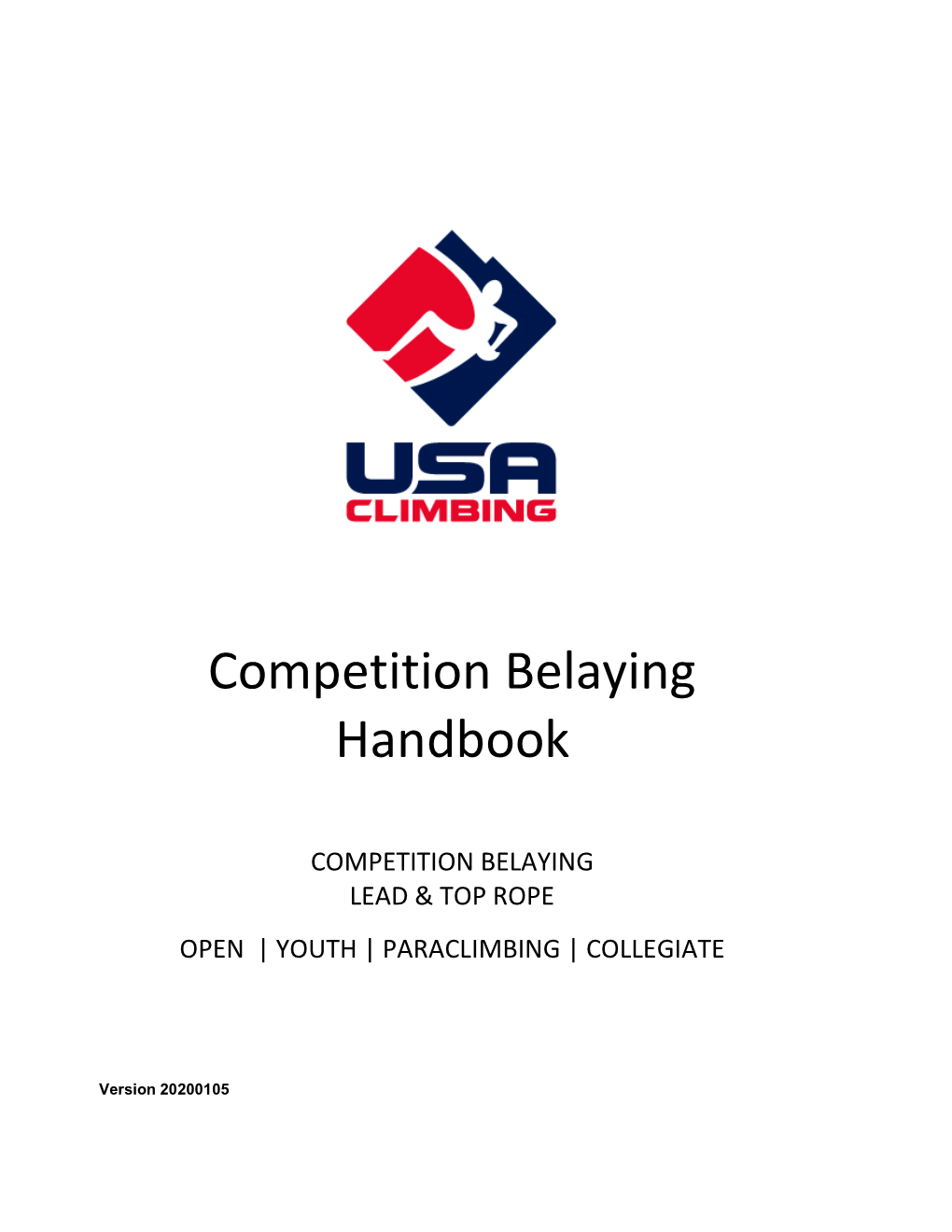 Competition Belaying Handbook